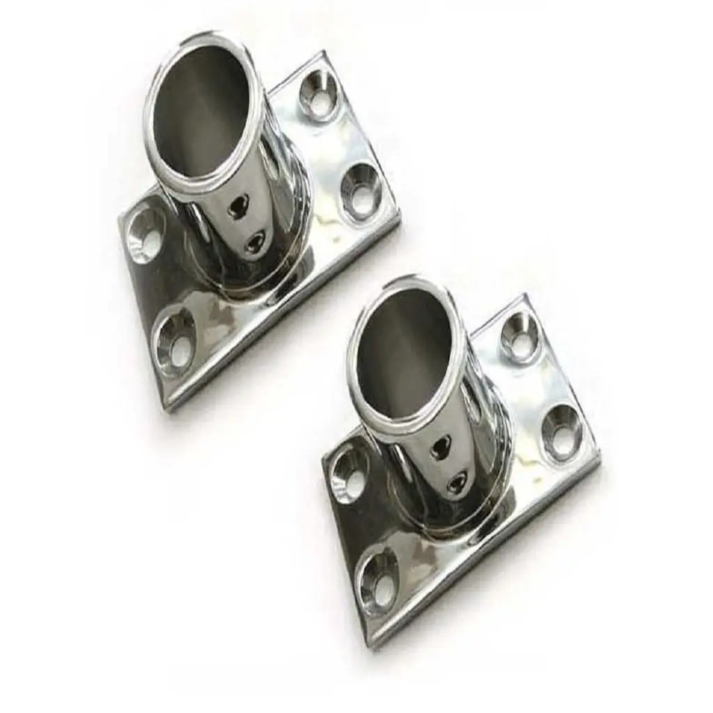 

Boat Hand Rail Fitting 7/8"- 90 Degree Rectangular Base, 316 Stainless Steel
