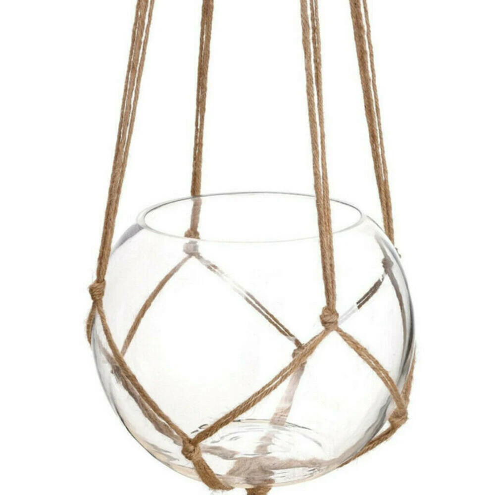 

Pot Pocket Plant Holders Plant holders 6 Piece Parts Sturdy And Durable Sturdy and durable Tool 6PCS Hemp Rope