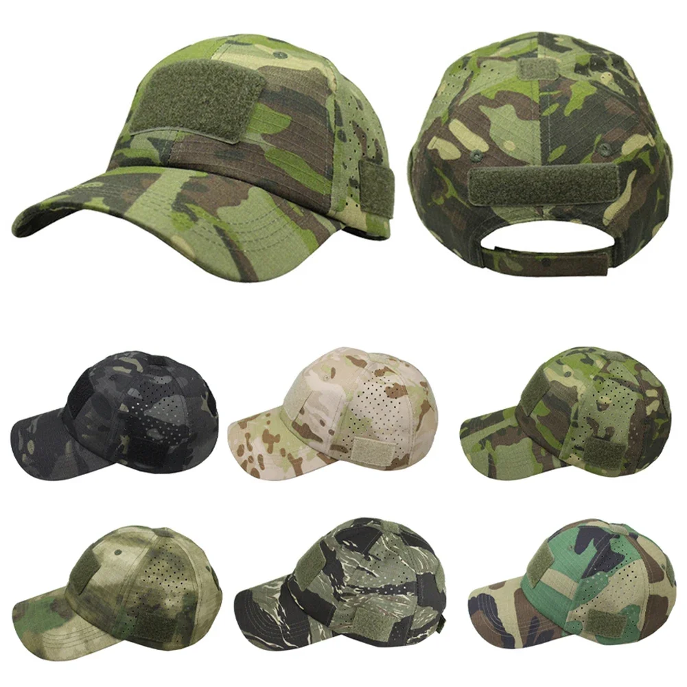 Adult Outdoor Sport Caps Camouflage Hat Baseball Caps Simplicity Tactical Camo Hunting Cap Hats Combat Durable Sun Protection