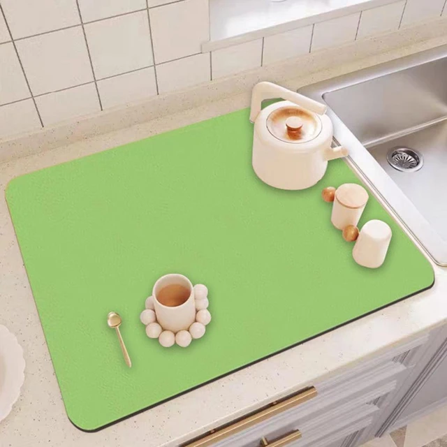 Drain Mat Easy To Clean Reusable Absorbent Dish Drying Mat Durable