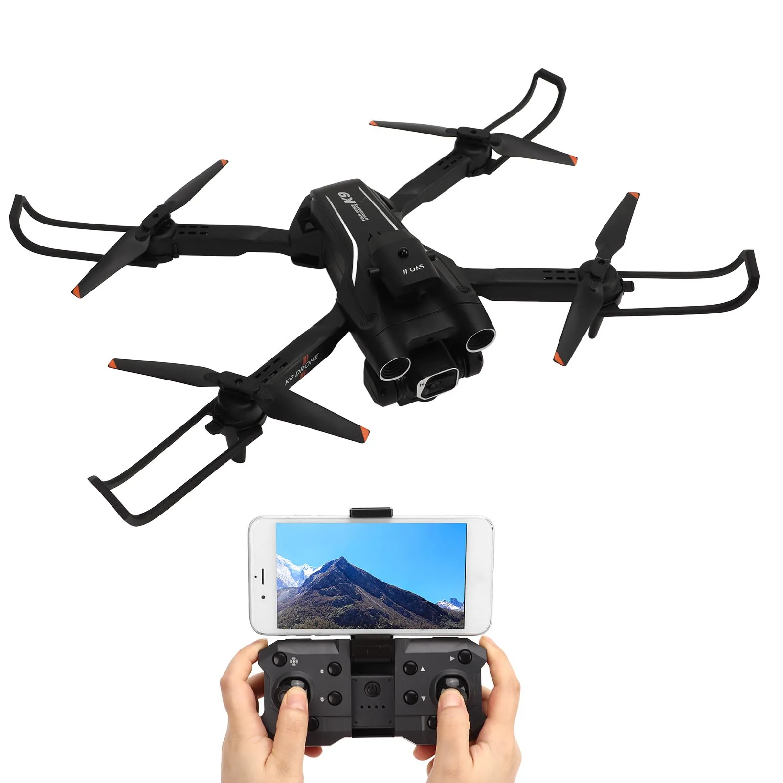 Drone Quadcopter UAV RC Quadcopter Gesture Shooting 4K Camera 4 Way Obstacle Avoidance for Above 14 Years Old for Outdoor