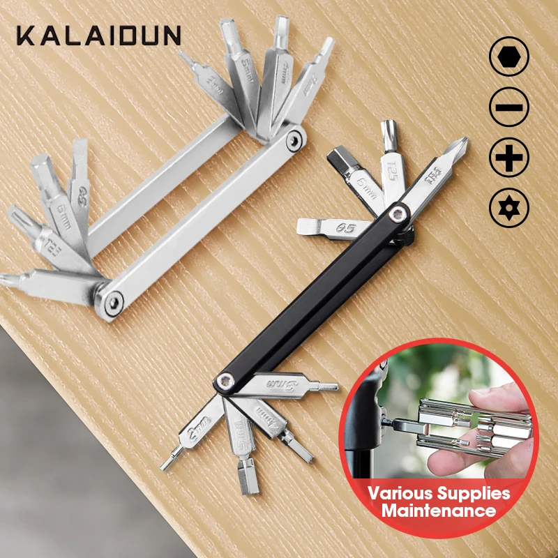 KALAIDUNAllenScrewdriverWrenchSetMultifunctionalMTBBikeFoldable