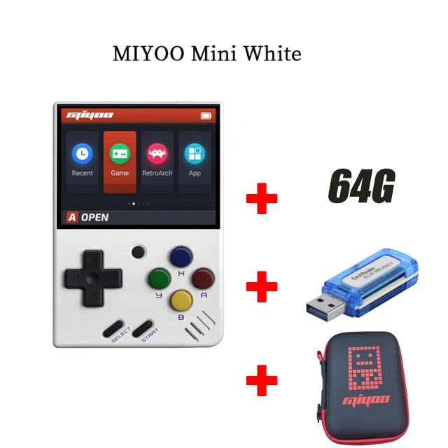 Miyoo Mini Retro Video Game Console Portable Pocket Handheld Gaming Consoles Built-In 2500+ Classic Games 2.8 Inch IPS for Kids 