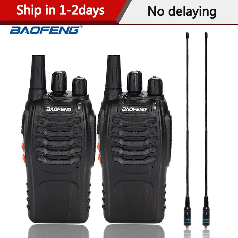 

2pcs/lot baofeng BF-888S Walkie talkie Two way radio BF 888s UHF 400-470MHz 16CH walkie-talkie Radio Transceiver with Earphones