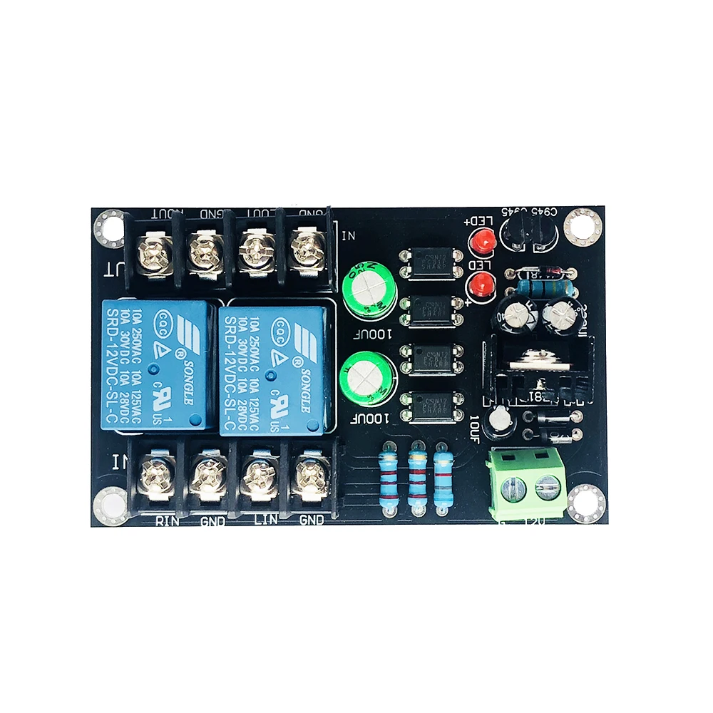 Audio amplifier board Class D 2.0 Digital Power Amplifier Speaker Protection Board 300W Delay Relay Speaker Protection