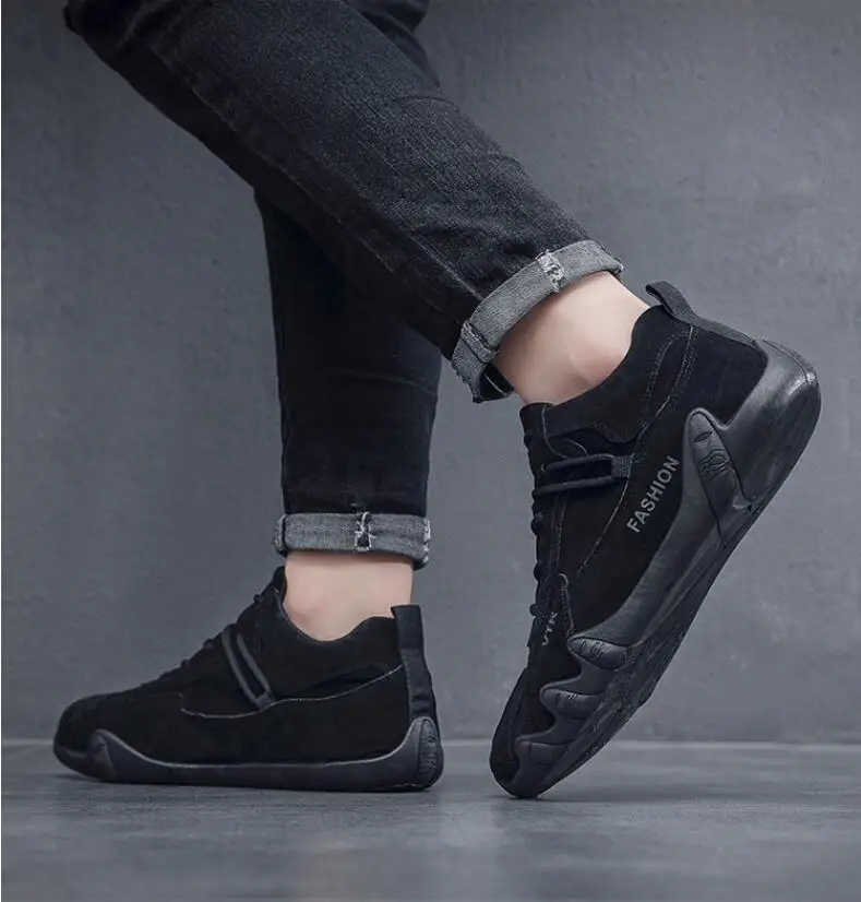 Bottines en cuir imperméables pour homme chaussures décontractées_voghion.com