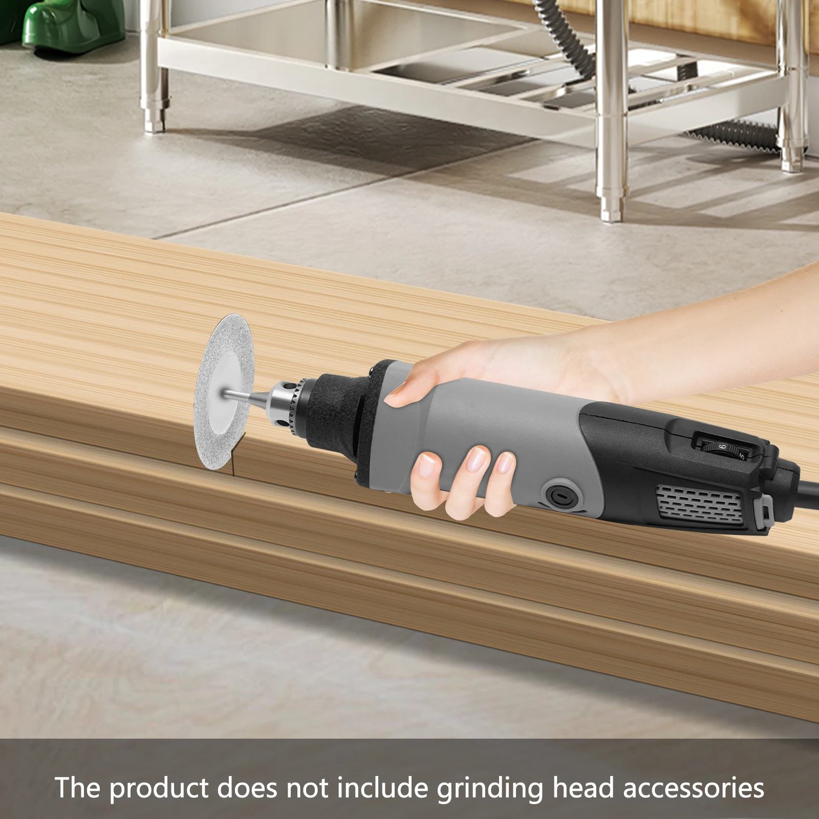 Smerigliatrice Elettrica Portatile 400W - Utensile Rotante 6 Velocità Variabile Per Lavorazione Legno E Metallo - Foto 9