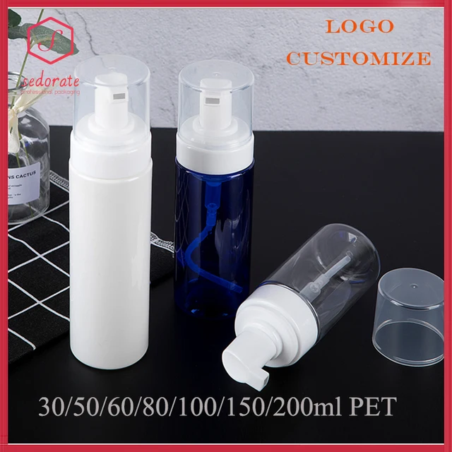 10/20/50pcs 30ml 50ml 60ml 80ml Empty PET Foam Pump Bottle 100ml 150ml 200ml Liquid Soap Bottle Travel Plastic Container 41401