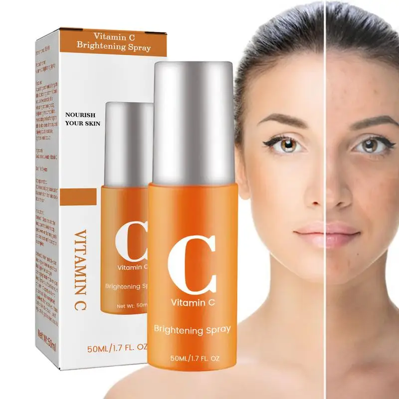 Face Toner 1pcs 50ml Vitamin C Brightening Facial Spray Mist for face