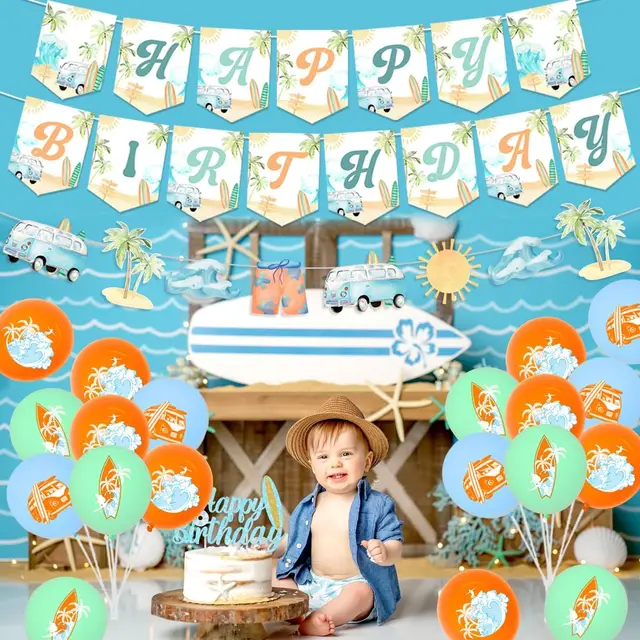 First 1st Shaka Birthday Cake Topper | Shaka Birthday Cake Topper Surf Cake T