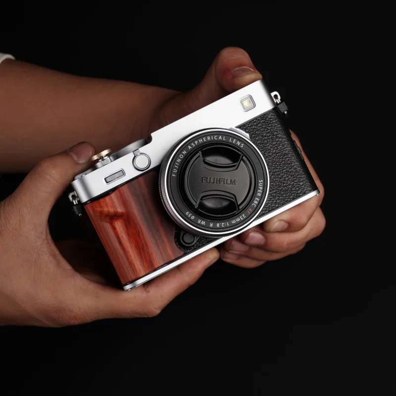 Fujifilm Fuji X-E5 XE5용 목재 손잡이 홀더 미끄럼 방지 스티커