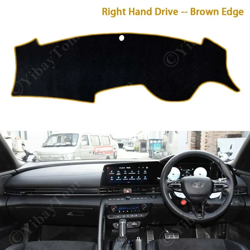 Auto-Armaturenbrett-Sonnenschutz-Abdeckung für Hyundai Elantra Avante I30 Limousine CN7 2021 ~ 2023 Matte, vermeiden Sie Lichtpads, Anti-UV, rutschfester Teppich – Detail 12