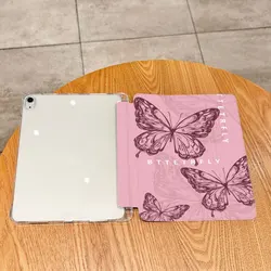 Beautiful Butterfly Pattern Tri - Fold Tablet Case - iPad Air 5 ( 10.9 - inch) (Clear)