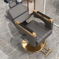 2025 Chaise personnalisée de luxe barbier classique hydraulique inclinable libération chaise de Salon repose-jambes meubles de barbier professionnels 2