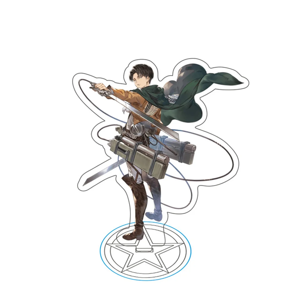 Attack on Titan 15cm Acrylic Action Figure Ornament - Clear Standing Sign Collectible Gift