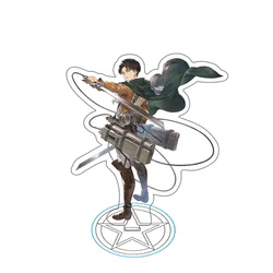 Attack on Titan 15cm Acrylic Action Figure Ornament - Clear Standing Sign Collectible Gift (2)