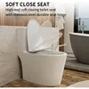 Dual Flush Elongated Standard One Piece Toilet with Comfortable Seat Height, Powerful & Quiet Dual Flush Modern Toilet 2