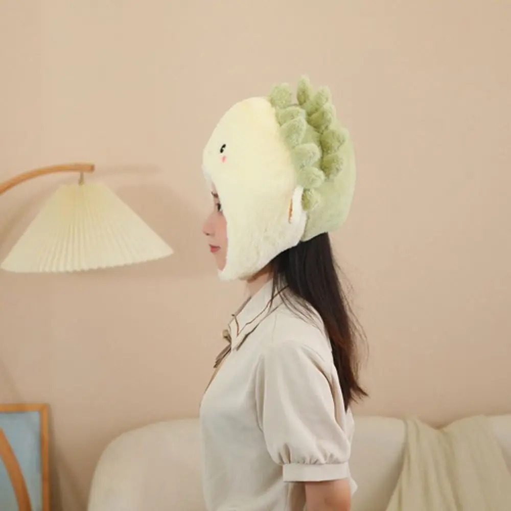 Headgear Stuffed Doll Plush Durian Hat Thick Fluffy Plush Hat Toys Comfort Collection Durian Cap Car Decor