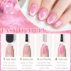 VOKY 7ML Crystal Cat Eye Gel Polishing Glitter Translucent Color Magnetic nail polish Salon DIY at home, gift for women 6