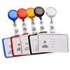 Fashion Metal Card Cover Case Bank Business Work Card Holder with ABS Retractable Badge Reel Lanyard Credit ID Card Badge Bag 1