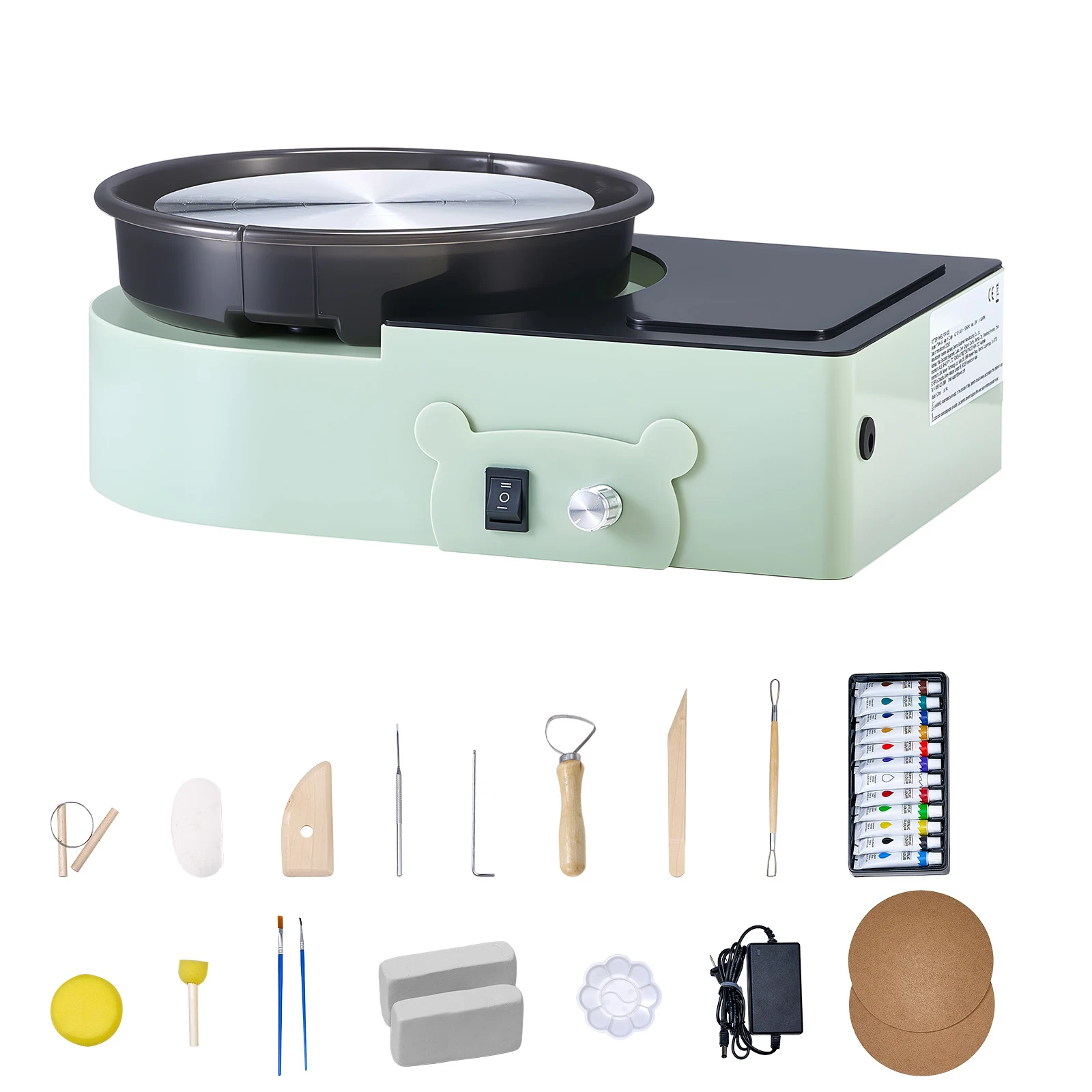 Electric Pottery Wheel for Kids and Adults with Adjustable Speed