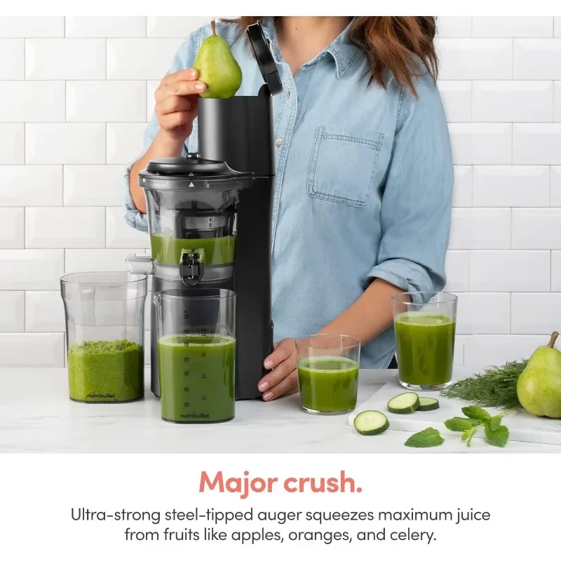 nutribullet Slow Juicer, Slow Masticating Juicer Machine, Easy to Clean, Quiet Motor & Reverse Function, BPA-Free 5