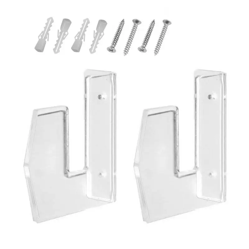 

1 Pair Wall Mount Skateboard Mounts Collection Deck Hanging Skateboard Wall Hanging Bracket Acrylic Display