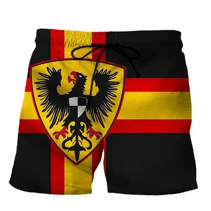 3D Printing Of The German National Emblem Flag Beach Shorts  Men Casual  Swimsuits  Wear Children Fast Drying Swim Sports Sand 2