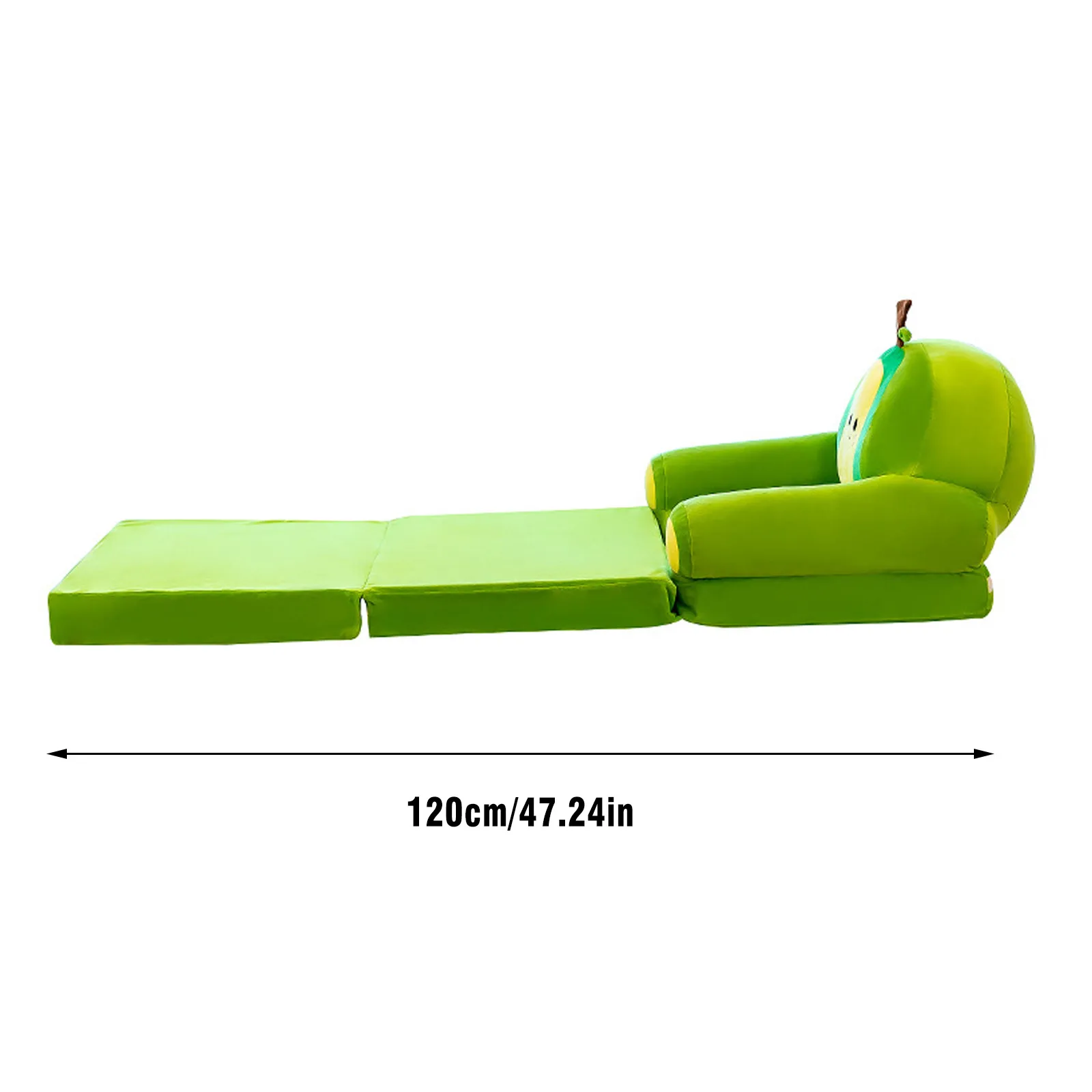 Without Liner Filler Plush Foldable Kids Sofa Backrest Armchair 2 In 1 Foldable Cartoon Lazy Sofa Flip Bed Living Room