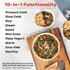 Pot Pro (8 QT) 10-in-1 Pressure Cooker, Slow Cooker, Rice/Grain Cooker, Steamer, 3