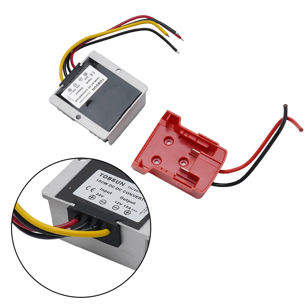 

Преобразователь напряжения для автомобиля, грузовика, слайдера, литиевых батарей, мощность 180 Вт, инвертор, понижающий адаптер от 18 В до 12 В, сделай сам