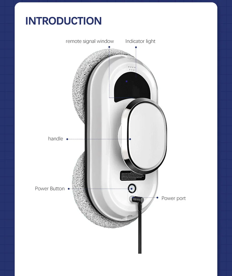 Robot Window Cleaner Window Cleaning Robot Smart Home Robot Vacuum CleanerRemote
