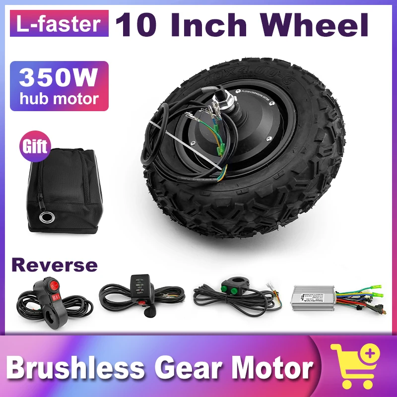 Off-Road Rough Wheel Electric Wheelbarrow Scooter, Gear Hub Motor Kit ...