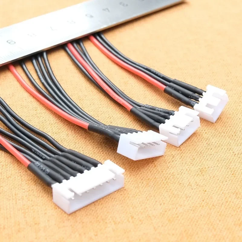 5Pcs 2S 3S 4S 5S 6S Lipo 밸런스 와이어 연장 충전 케이블 XH2.54 남성 플러그 22AWG 10CM RC 모델 충전기용