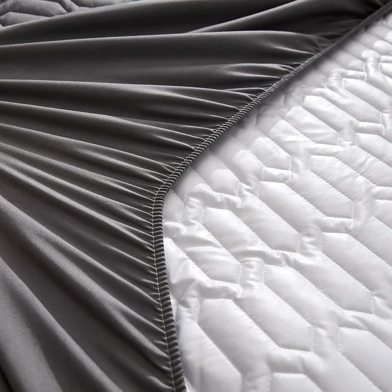 Waterproof Latex Mattress Pad Protector Skin-Friendly Breathable Fitted Sheet Bed Cover Mattress Cover 150x200 160x200 200x200