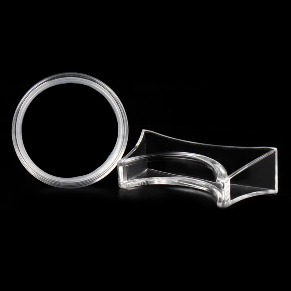 5Pcs 45mm 도전 동전 홀더 디스플레이 스탠드 동전 수집 저장소에 대 한 자료와 투명 라운드 동전 캡슐 케이스 -  AliExpress