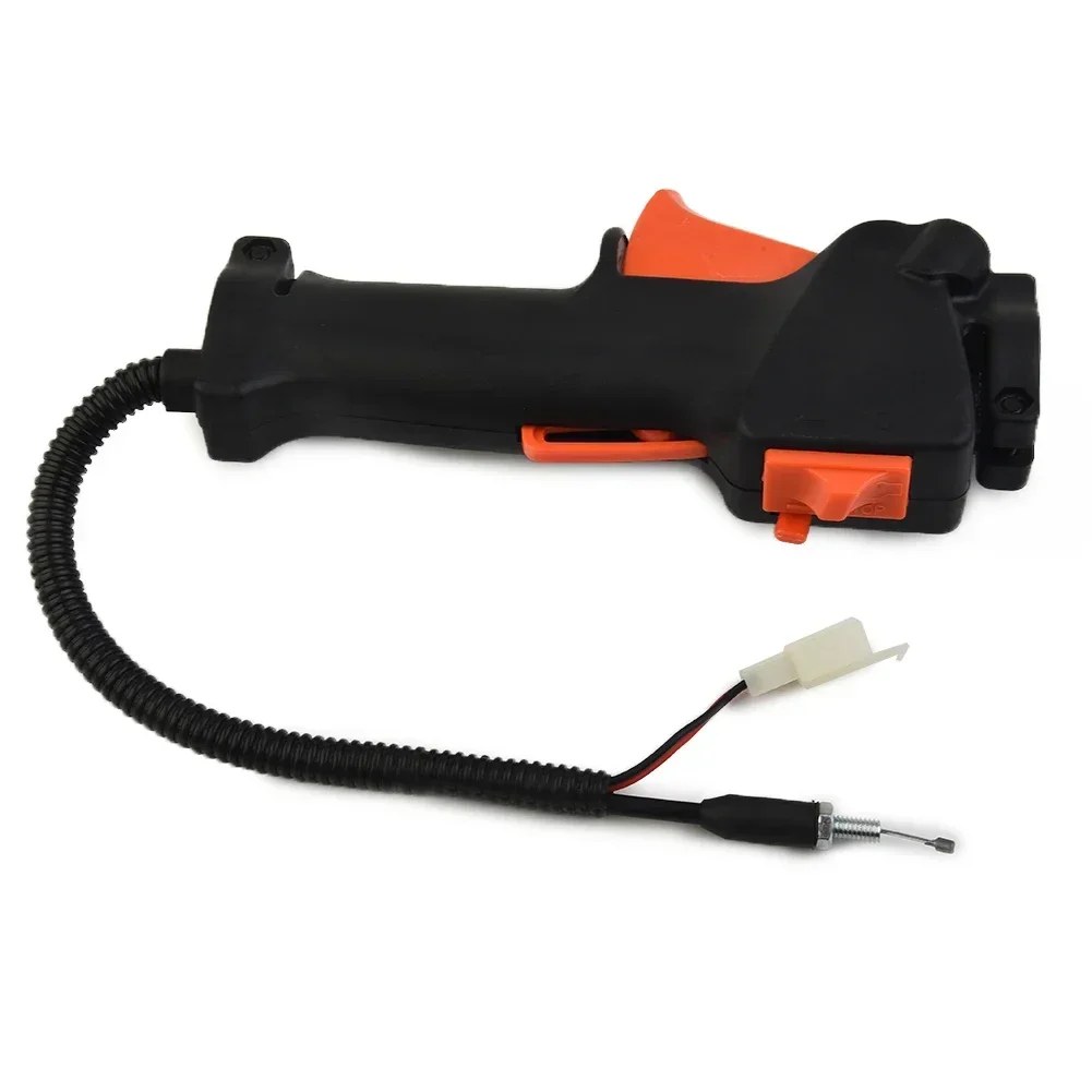 Replacement Throttle Cable Handle Trigger Switch Orange for Multi Tool Brush Cutter with 26mm Pipe (Includes 1 Switch)