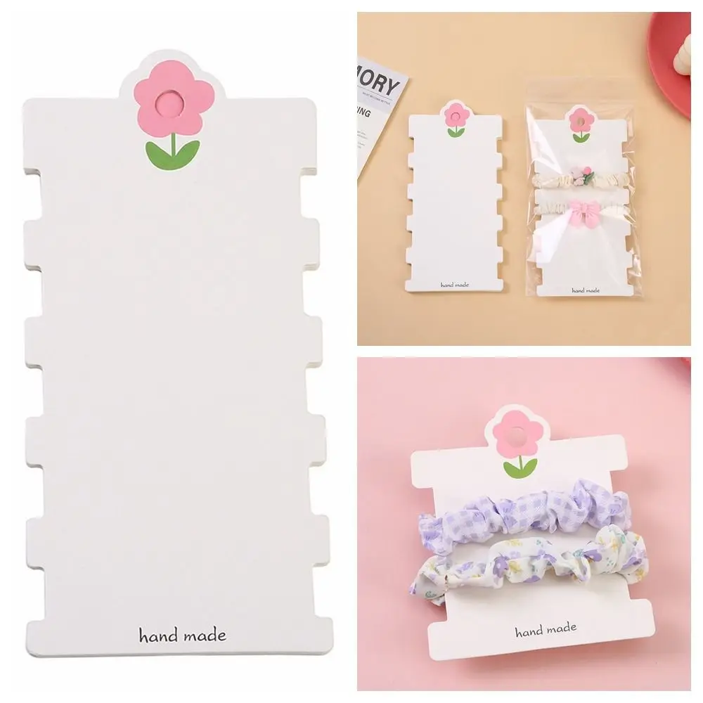 

Cute Flower Labels Ornament Retail Accessories Packing Tag Hairband Hair Clips Hairring Package Cards Display Cardboard