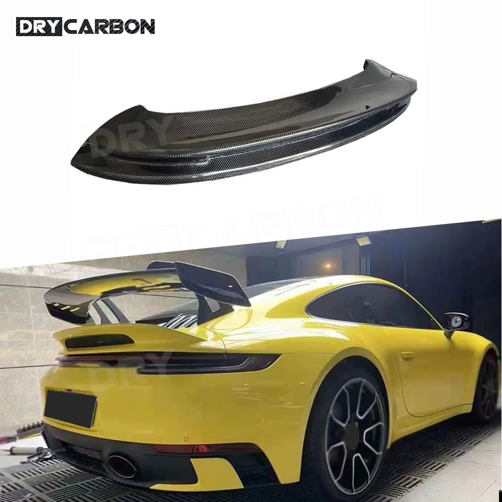 

Carbon Fiber Rear Trunk Duck Spoiler Wing Rear Spoiler Car Styling Body Kits Accessories For Porsche 911 992 2022+