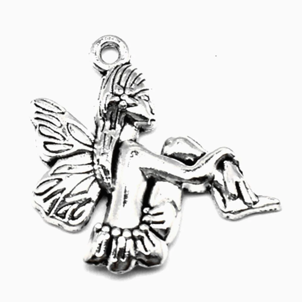 

10 шт., подвески в виде ангелов, 20 х22 мм