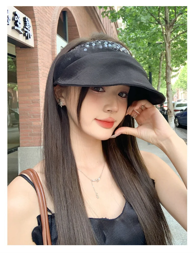 Fisherman Hat Women Summer Outdoor UV large brim sunscreen hat Korean solid color show face small sun hat beach