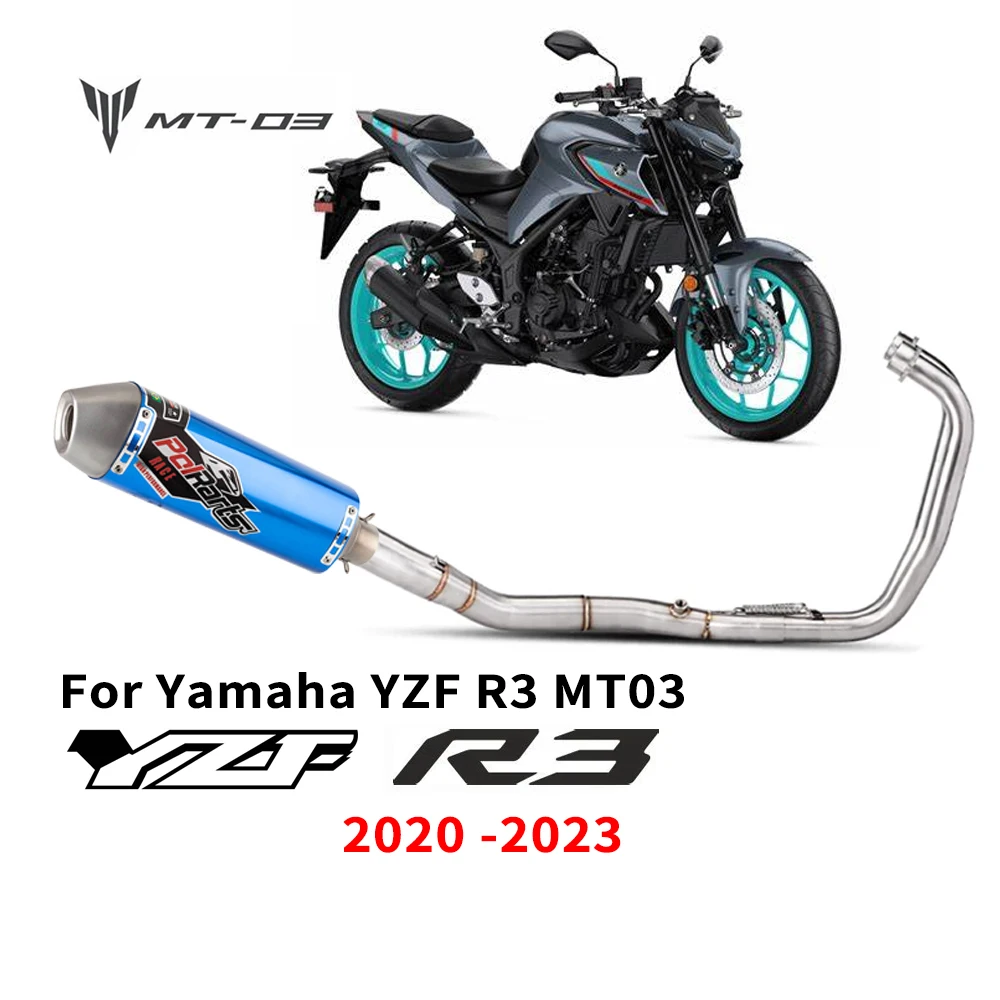 

YZF R3 MT03 выхлопной контакт мотоцикла средняя труба слипоны для Yamaha yzf r3 mt03 mt-03 2020 -2023 выхлопной глушитель