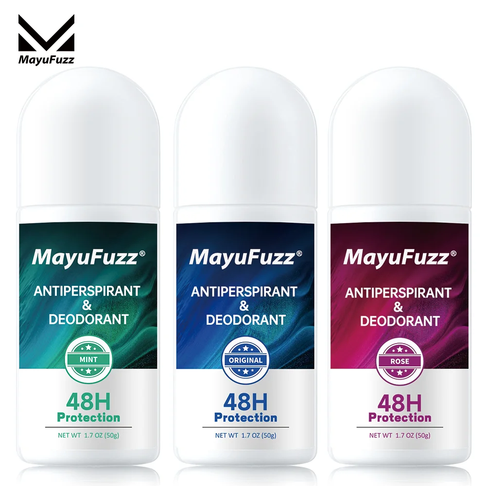 

Deodorant Roll-On, Original & Mint & Rose, 50 ml 1.69 fl oz MayuFuzz