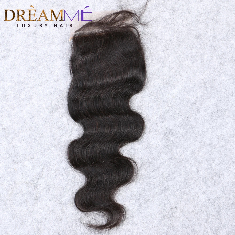 4x4 Silk Base Lace Frontal Straight Silk Top Human Hair Closure Brazilian Remy Human Hair Extensions With Baby Hair Pre Plucked 2