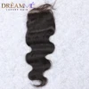 4x4 Silk Base Lace Frontal Straight Silk Top Human Hair Closure Brazilian Remy Human Hair Extensions With Baby Hair Pre Plucked 2