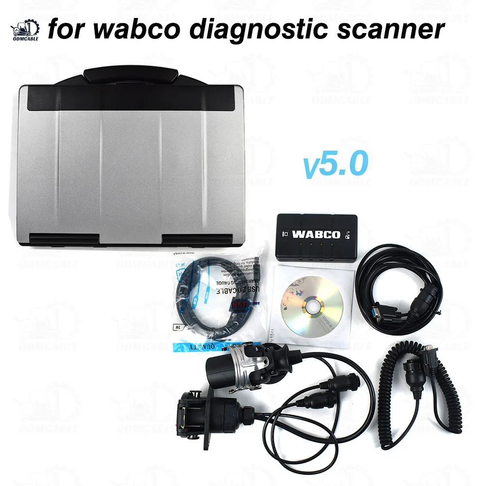 

DIAGNOSTIC INTERFACE DIAGNOSTIC SCANNER TOOL FOR WABCO DIAGNOSTIC KIT(WDI) SCANNER CF53 LAPTOP HEAVY DUTY TRAILER AND TRUCK