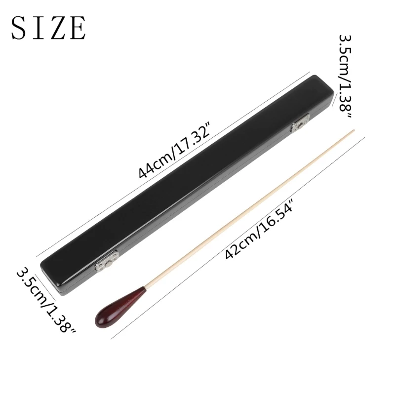 1PC Music Conductor Maple Handle Orchestra Music Conducting Batons for Leader Choral Director with Storage Box 24BD