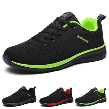 Baskets en tricot confortables pour hommes et femmes, chaussures de course athlétiques respirantes, chaussures de marche, baskets de tennis