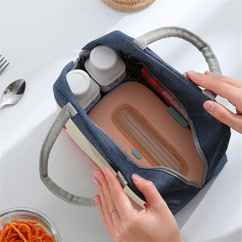 BYMONDY Kawaii Lunch Bags for Kids Cute Animals Thermal Lunch Bento Box Children's School Food Storage Container Lovely Lunchbox