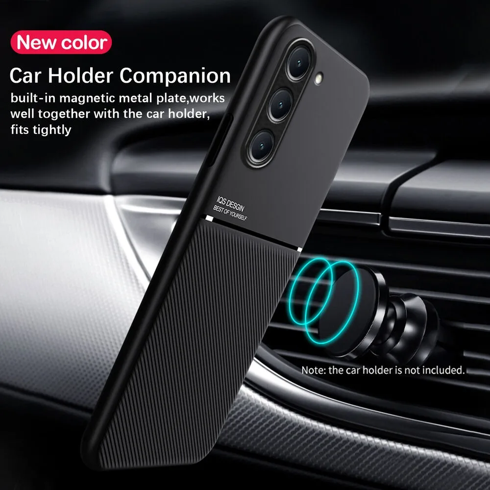 Sleek Leather Magnetic Matte Phone Case - Ultra Thin Protection Cover